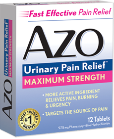 AZO Urinary Pain Relief.